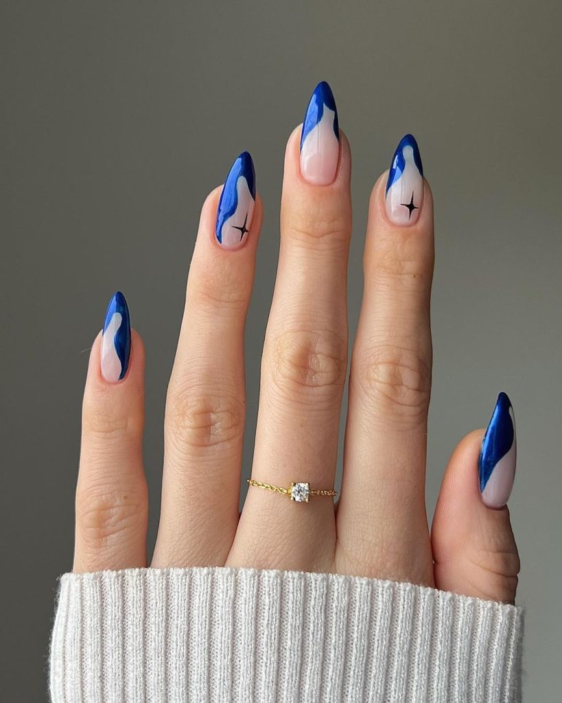 Estas son las mejores ideas de uñas azules