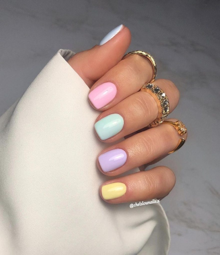 Estas son las mejores ideas de uñas color pastel.