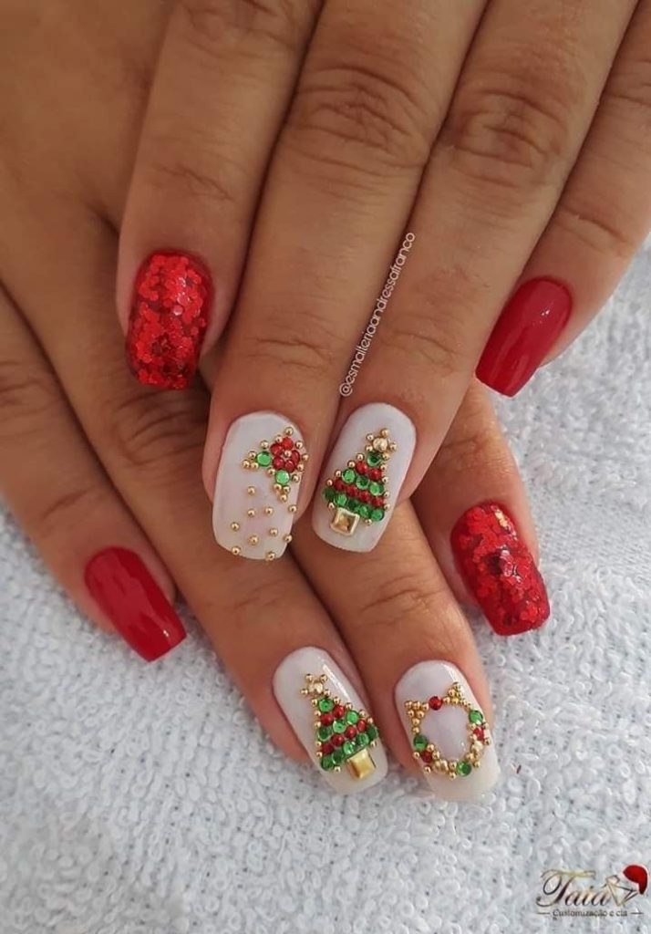 Las mejores ideas de uñas de Navidad