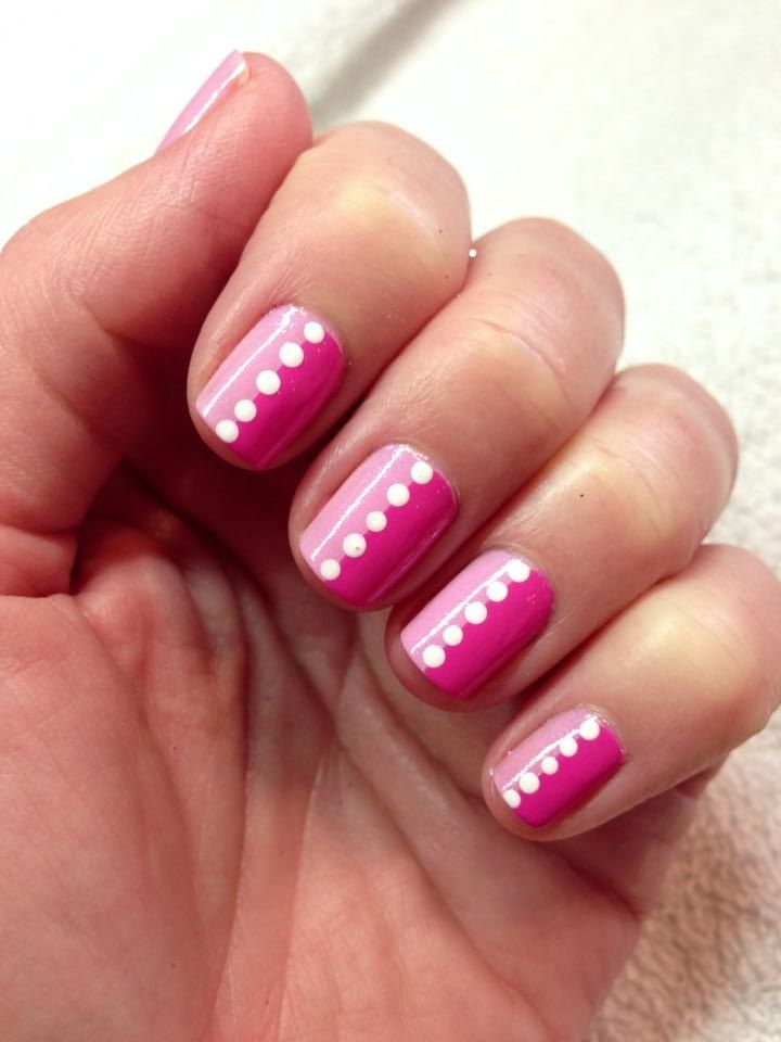 Atenta a las mejores ideas de manicura fucsias y blancas