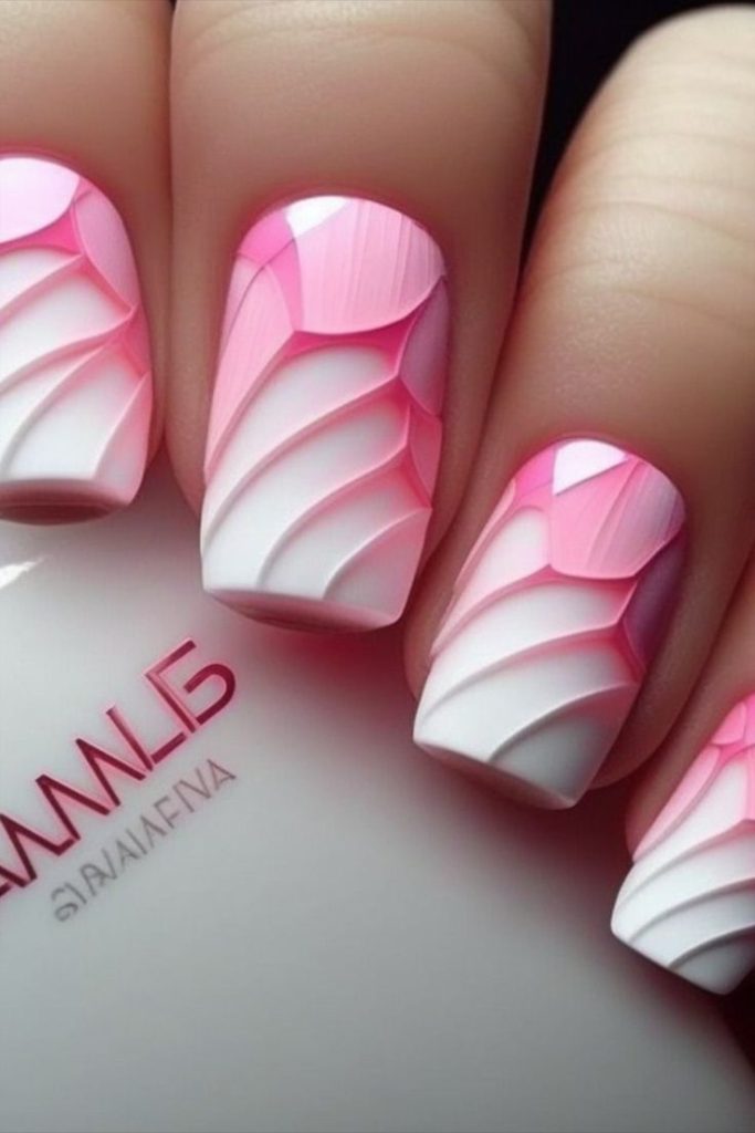 Atenta a las mejores ideas de manicura fucsias y blancas